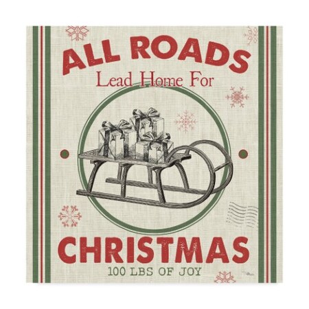 Trademark Fine Art Pela Studio 'Farmhouse Holiday Ii' Canvas Art, 35x35 WAP06161-C3535GG